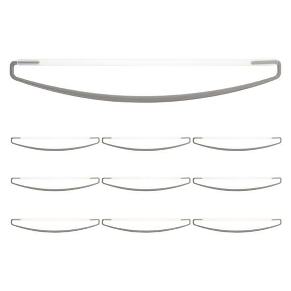 Luxshiny 10Pcs Handheld Flagpole Portable Banner Pole Plastic Rod for Outdoor Events Parades and Celebrations