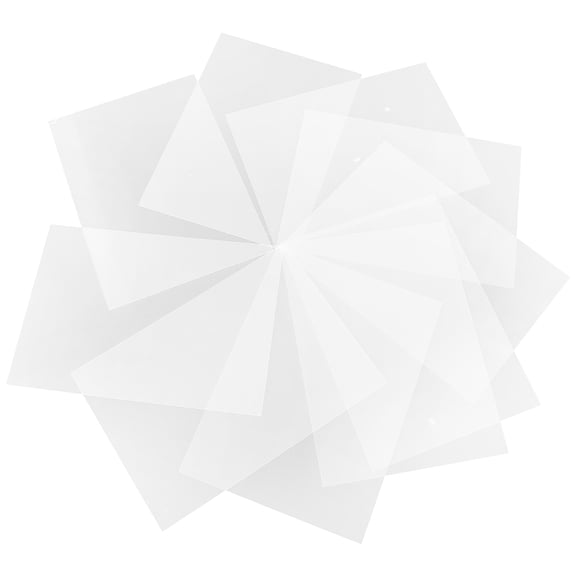 Luxshiny 10Pcs Double Sided Adhesive Acrylic Sheet for Picture Frame Replacement