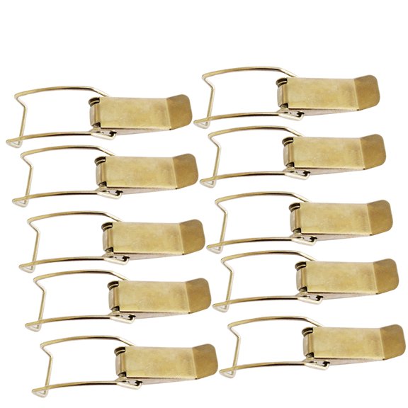 Luxshiny 10Pcs Kitchen Use Buckle Light Brown Pot Buckle Multifunctional Carabiners for Outdoor Sports