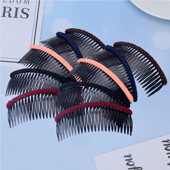 Luxshiny 10Pcs Lightweight Black Plastic Hairdressing Comb Suitable for All Hair Types