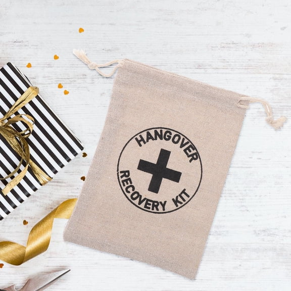 Luxshiny 10Pcs Multi Drawstring Hangover Bags for Wedding Emergency Kit Bridal Party Use