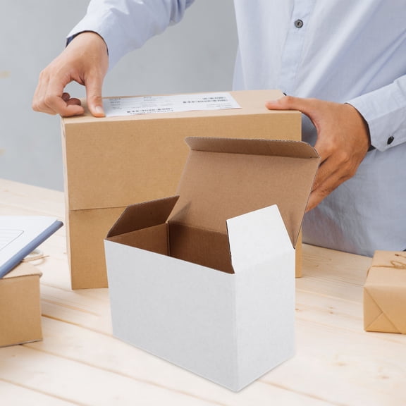 Luxshiny 10Pcs Multi Grid Corrugated Storage Boxes for Moving Shipping and Small Business Packaging