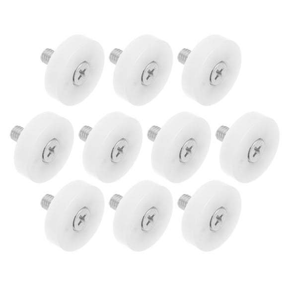 Luxshiny 10Pcs Nylon Replacement Drawer Rollers for File Cabinets Smooth Quiet Sliding Wheels