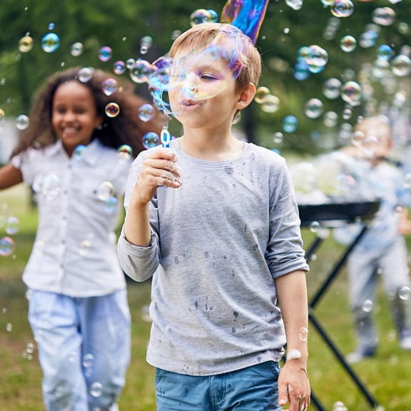Luxshiny 10Pcs Portable Bubble Container White for Wedding Bubble Favors and Celebration Decor