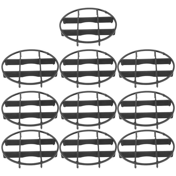 Luxshiny 10Pcs Plastic Pot Feet for Outdoor Planters with Breathable Mesh and Nonslip Base