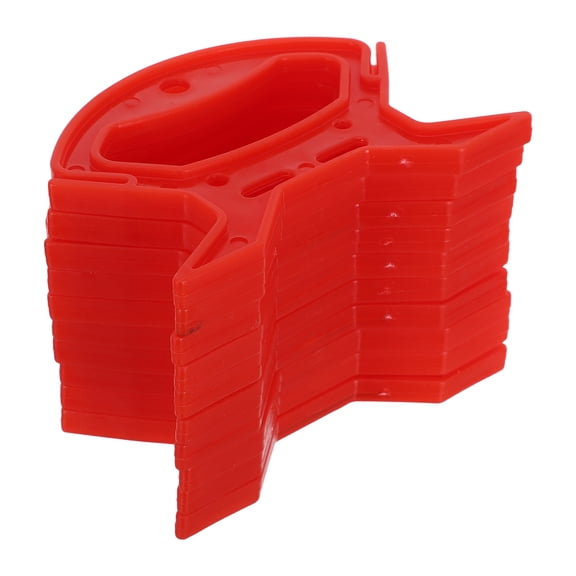 Luxshiny 10Pcs Red Cord Storage Reel Small Wire Winder for Desktop Organization and Portable Use