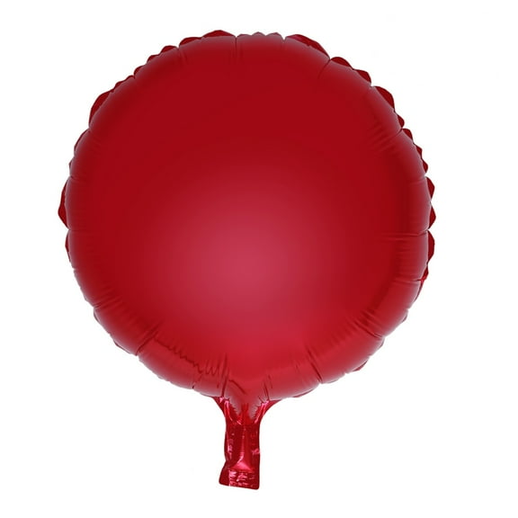Luxshiny 10Pcs Red Party Foil Balloons Round Helium Balloons Blow Up Evenly and Seal Tightly