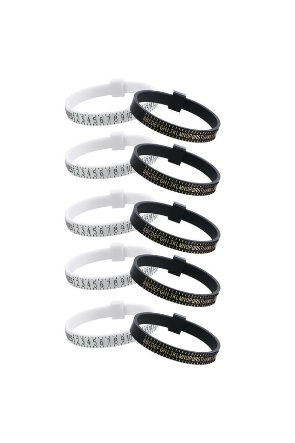 10Pcs Ring Measurement Gauge Soft Gel for Accurate Sizing