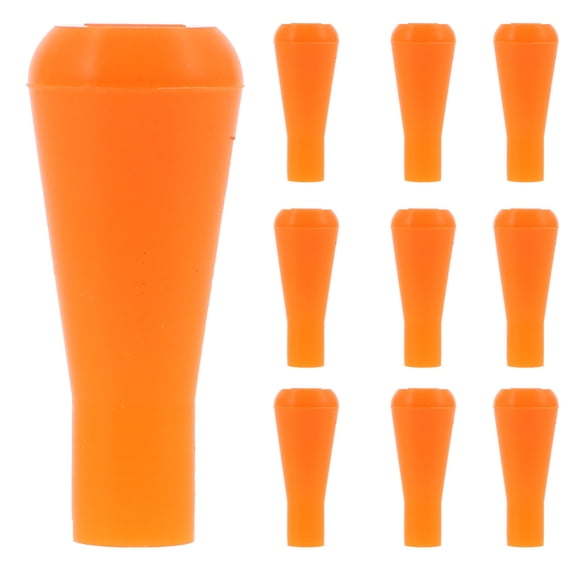 Luxshiny 10Pcs Orange Rubber Arrowhead Replacements with Enhanced Safety for Archery Practice
