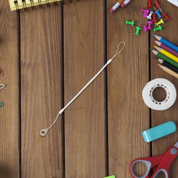 Luxshiny 10Pcs Silicone Pen Lanyard Transparent Elastic Anti Loss Stylus Tether for Home Office Use