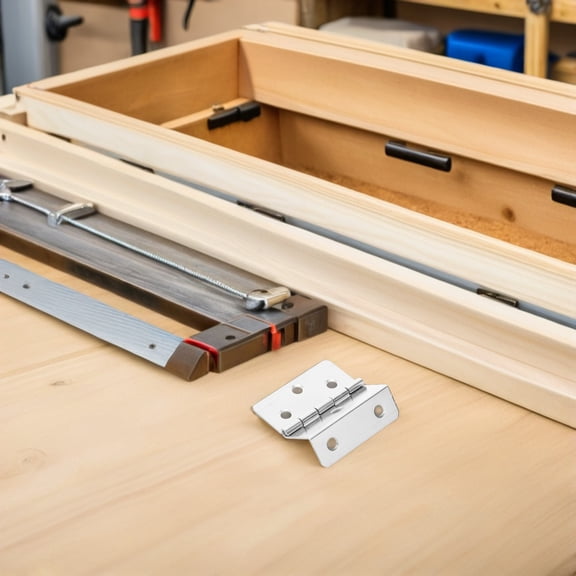 Luxshiny 10Pcs Six Mounting Points Cabinet Fitting Hinge for Heavy Duty Wooden Door Hardware