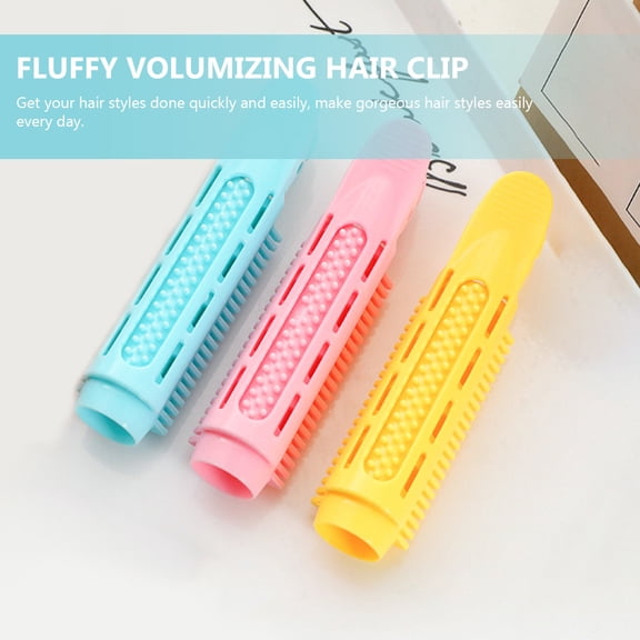 Luxshiny 10Pcs Sky Blue Fluffy Root Clip Hair Volumizing Clips for Natural Curl Hair Styling