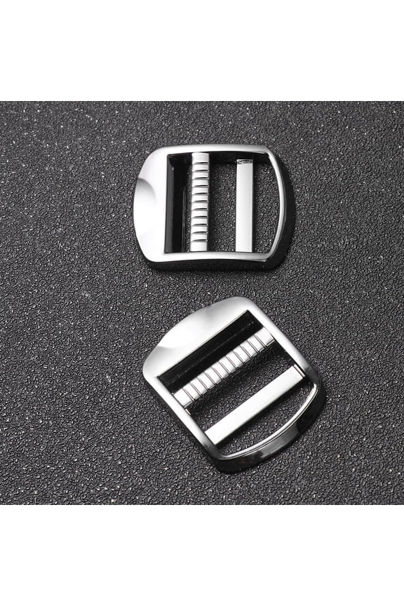 10Pcs Slide Buckles for Luggage Strap Gray Metal Roller Buckles for Shoulder Bag Adjustment