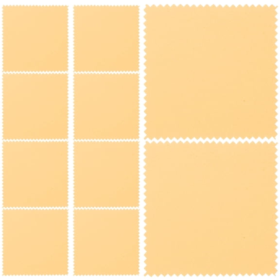 Luxshiny 10Pcs Soft Cloth Car Waxing Towels Yellow Buffing Towels for Car Detailing