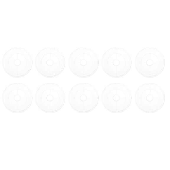 Luxshiny 10Pcs Transparent Plastic Bobbins for Thread and Wire Easy Storage and Knot Prevention