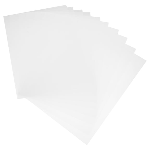 Luxshiny 10Pcs Clear PVC Plastic Sheets for Craft Sign Making and Display Projects