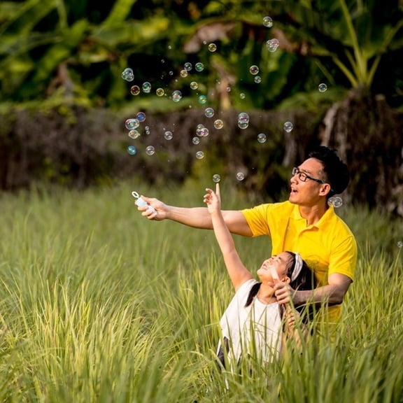 Luxshiny 10Pcs White Bubble Bottles for Outdoor Wedding Party Bubble Containers and Wedding Decor