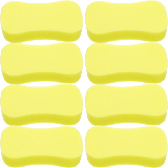 Luxshiny 10Pcs Yellow Car Sponge Multipack with Strong Dirt Capture and Easy Storage