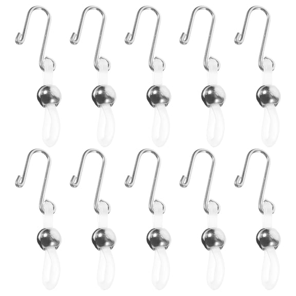 LITINKIMI Zipper Stabilizer Plated Silver Silicone Metal for Daily Comfort 10Pcs