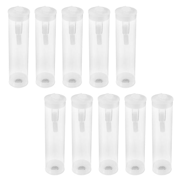 Luxshiny 10Sets Clear Insect Tube Collector with Breathable Design for Outdoor Exploration and Observation