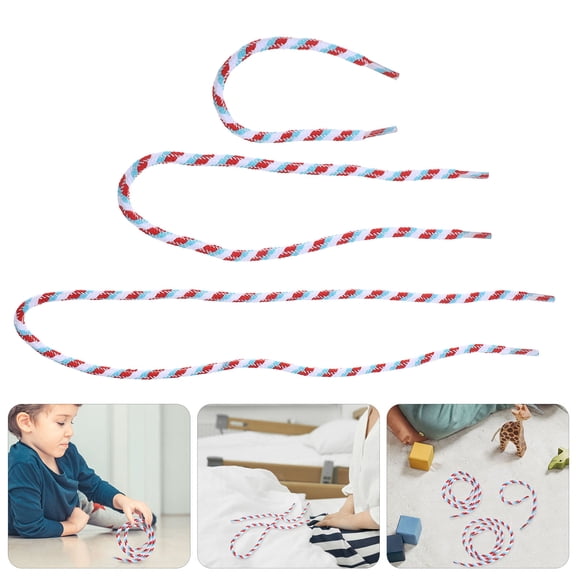 Luxshiny 10Sets Three Ropes Party Trick Set Cloth Material Durable Magician Performance Props