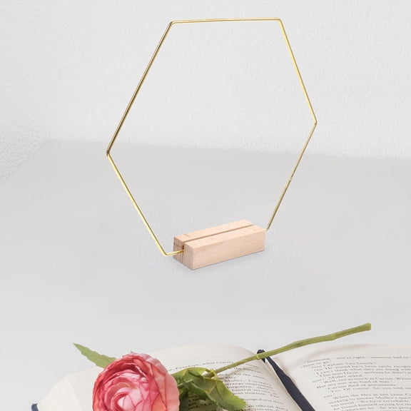 Luxshiny 10-Pack Metal Hexagon Wreath Frames for Wedding Table Centerpiece and Home Decoration