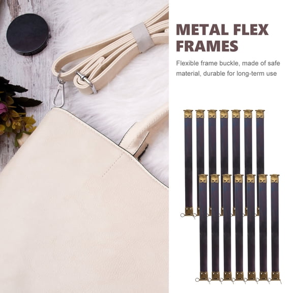 Luxshiny 10pcs Frame for Bag Making with Auto Close for Wallet Sewing