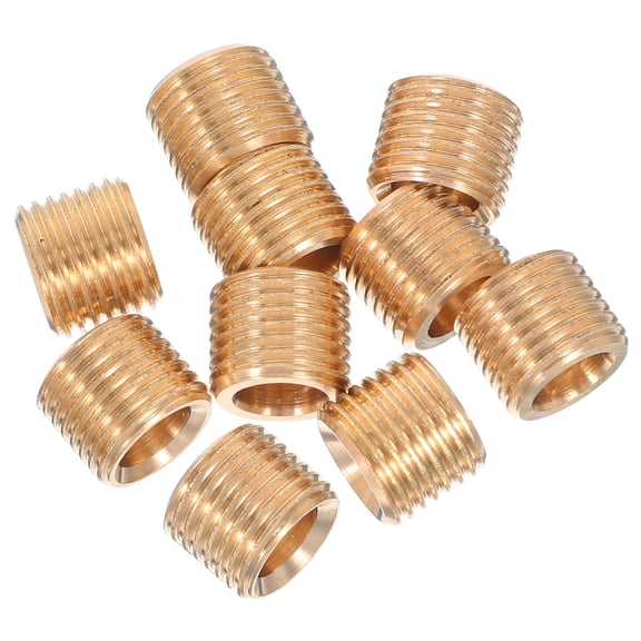 Luxshiny 10pcs Lighting Pipe Golden Copper for Electrical Conductivity in Fixtures