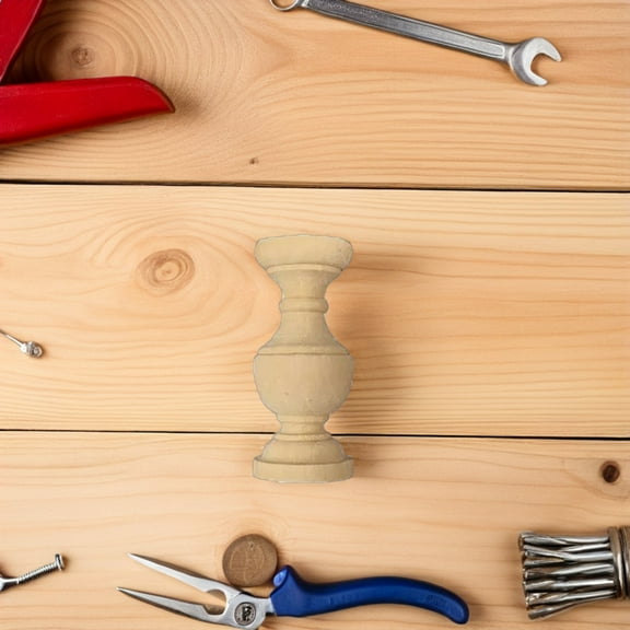 Luxshiny 10pcs Rustic Wood Balusters in Solid Wood for Craft Wood Decoration Spindles Room Accessories