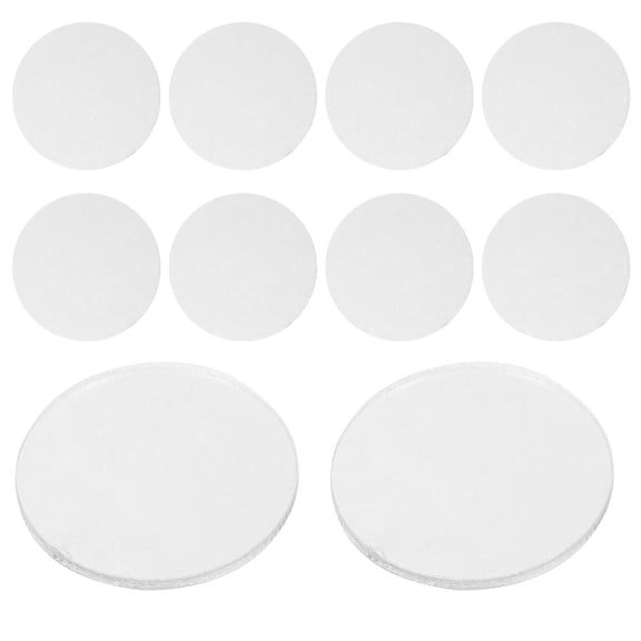 Luxshiny 10Pcs Transparent Acrylic Display Bases for Collectible Tabletop Miniatures Sturdy Support