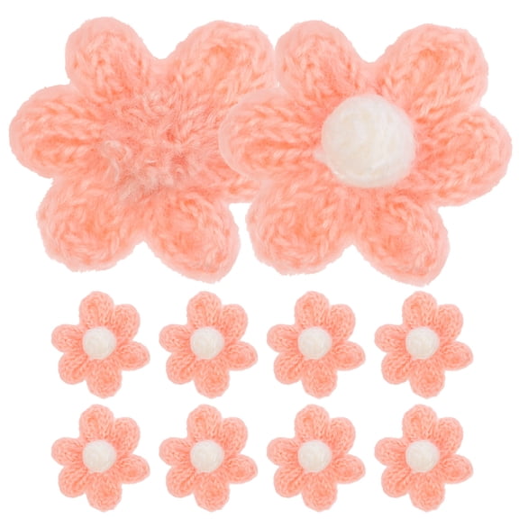 Luxshiny 10pcs sewing diy patch Woolen Yarn Pink for Clothes and Crafting Projects