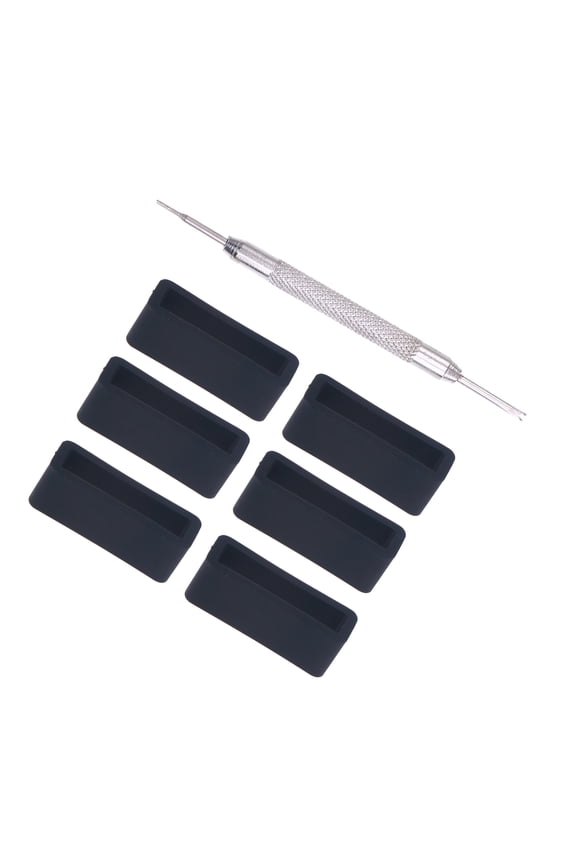 11-Piece Silicone Watch Strap Keepers for Securely Retaining and Organizing Watch Bands