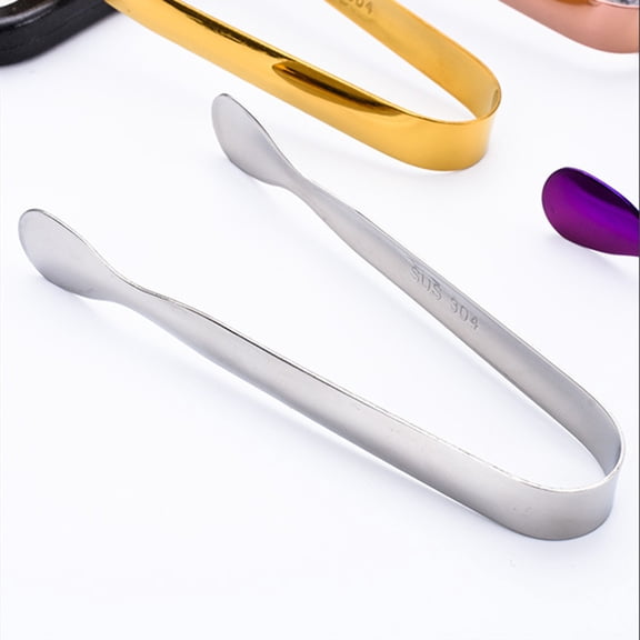 Luxshiny Set of 12 Ice Bucket Tongs for Handling Small Items at Home or Party