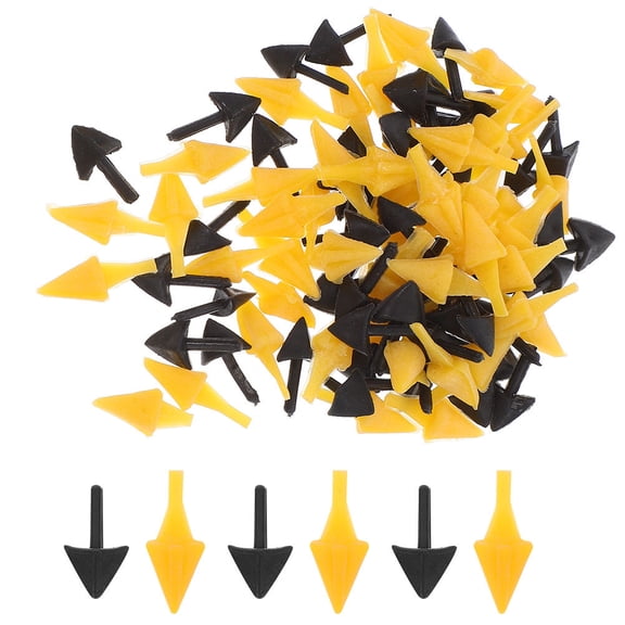 Luxshiny 120Pcs Compact Plastic Fake Chick Mouth Inserts for Handmade Animal Costume Props and Crafts