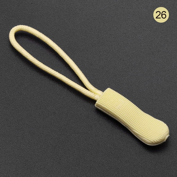 Luxshiny 120pcs Assorted Color Polyester Zipper Pull for Clothing, Bags, Jackets, and Craft Accessories