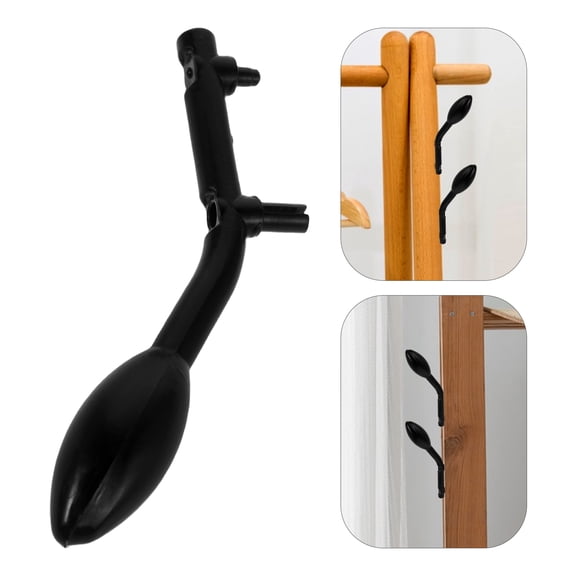Luxshiny 12Pcs Black Coat Hanger Hooks for Hall Tree Rack Space Saving Organizer