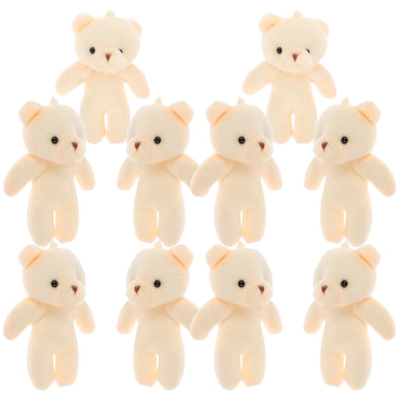 Luxshiny 12Pcs DIY Decor Bear Shape Lightweight Bear Figurines Backpack Decor for Friends
