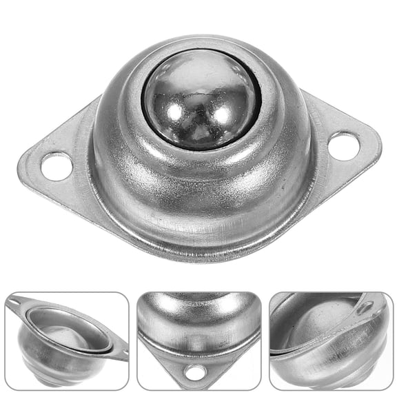 LITINKIMI 12Pcs Appliance Wheels Carbon Steel Small Casters Silver Silent Operation for Home Use