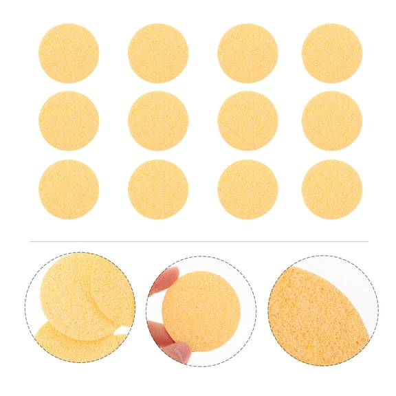 Luxshiny 12Pcs Portable Hermit Crab Sea Sponge Unbleached for Cleaning and Habitat Humidity Control