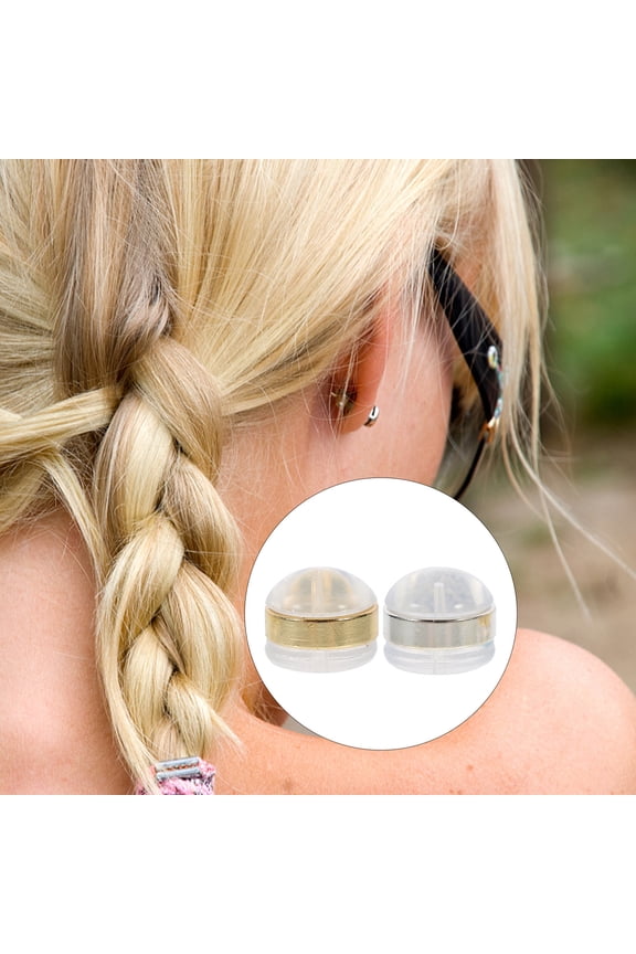 12Pcs Secure Locking Silicone Earring Plugs Assorted Colors for Fashion Use