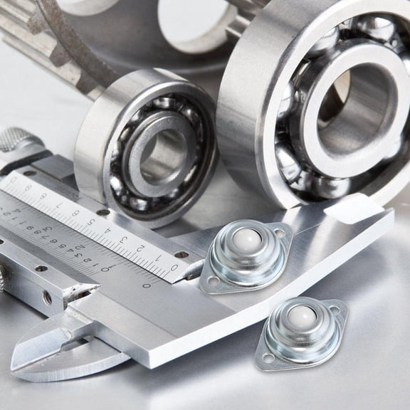 Luxshiny 12-Piece Roller Bearing Screw Set with Nylon for Furniture, Appliance Rollers and Heavy-Duty Use