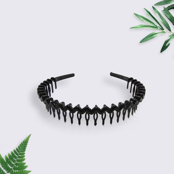 Luxshiny 12Pcs Unisex Hair Hoop Black Made with Durable Material for Stylish and Elegant Temperament