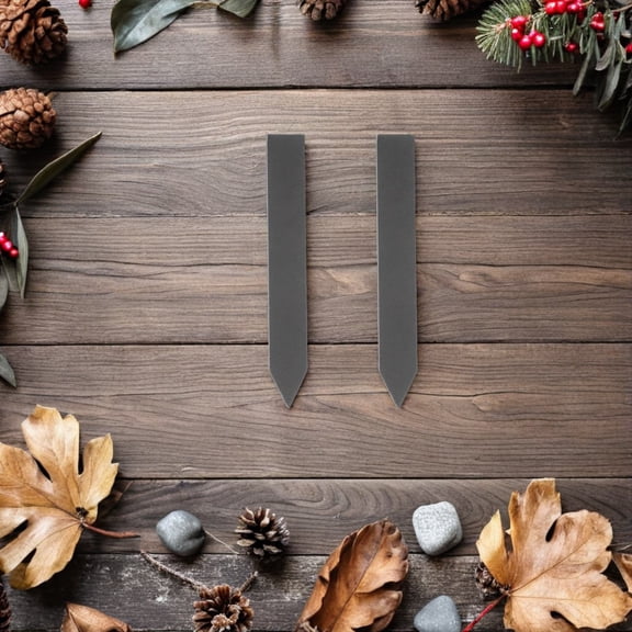 Luxshiny 12Pcs Weatherproof Stone Garden Stakes for Plants Reusable Outdoor Herb and Vegetable Markers