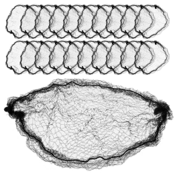 Luxshiny 150Pcs Hair Bun Net Black Fine Mesh Hairnets for Neat Polished Hairstyles