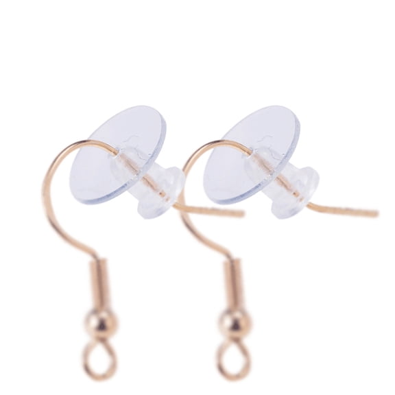 Luxshiny 150pcs Earring Stabilizers Plastic White Protect Ears for Craft Enthusiasts