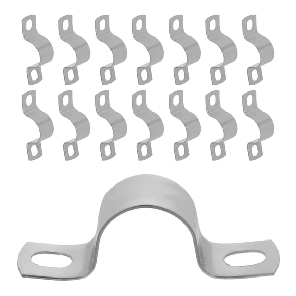 Luxshiny 15-Piece Adjustable Stainless Steel Conduit Clamps for Strong Pipe Fastening and Secure Grip