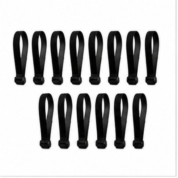 Luxshiny 15Pcs Cable Wraps Nylon Black for Effective Labeling