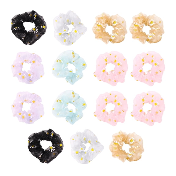 Luxshiny 15Pcs Elastic Hair Bands for Girls Create Hairstyle with Candy Colors