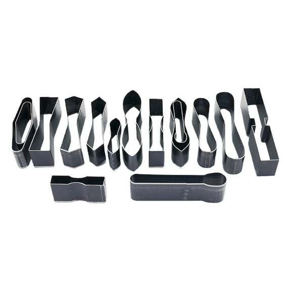 Luxshiny 15Pcs Hole Chisel for Craft Use Dark Grey High Density Durable Punch Tool