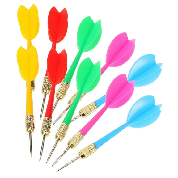 Luxshiny 15Pcs Metal Tip Darts Set for Outdoor Sports and Indoor Game Supplies
